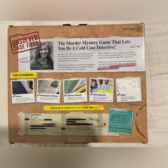 Murder Mystery Game: Harmony Ashcroft Case by Unsolved Case Files - Picture 2 of 6